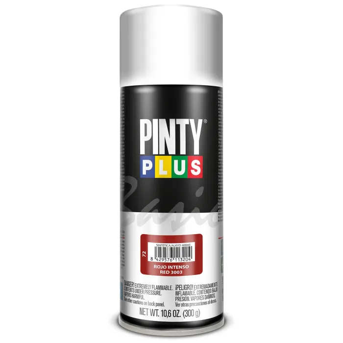 Spray Pintyplus Basic brillante y satinado, 400 ml, Rojo intenso 3003
