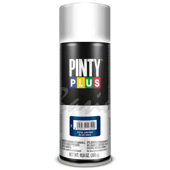 Spray Pintyplus Basic brillante y satinado, 400 ml, Azul zafiro 5003