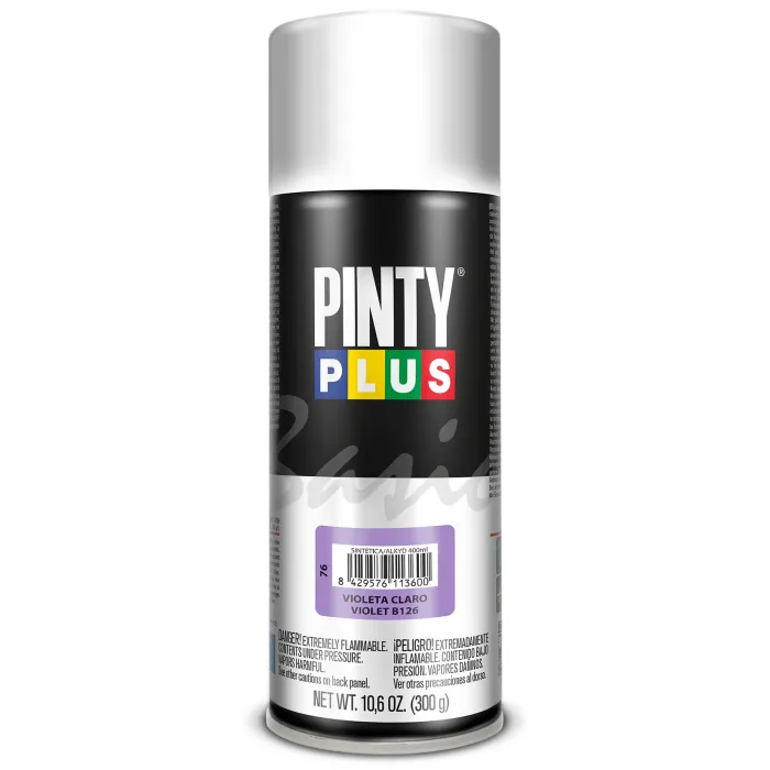 Spray Pintyplus Basic brillante y satinado, 400 ml, Violeta claro B126