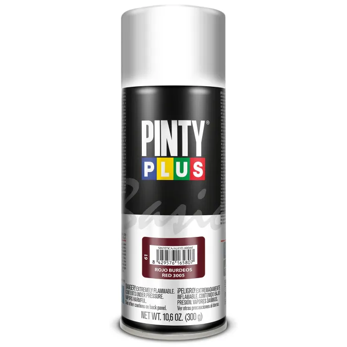 Spray Pintyplus Basic brillante y satinado, 400 ml, Rojo burdeos 3005
