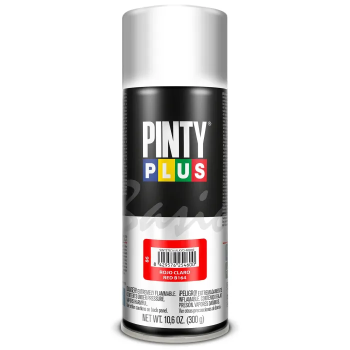 Spray Pintyplus Basic brillante y satinado, 400 ml, Rojo claro B164