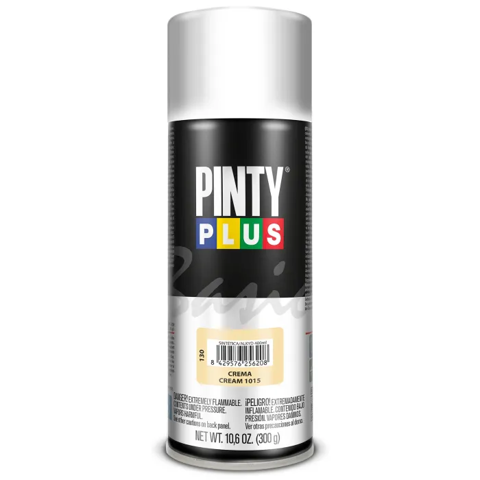 Spray Pintyplus Basic brillante y satinado, 400 ml, Crema 1015