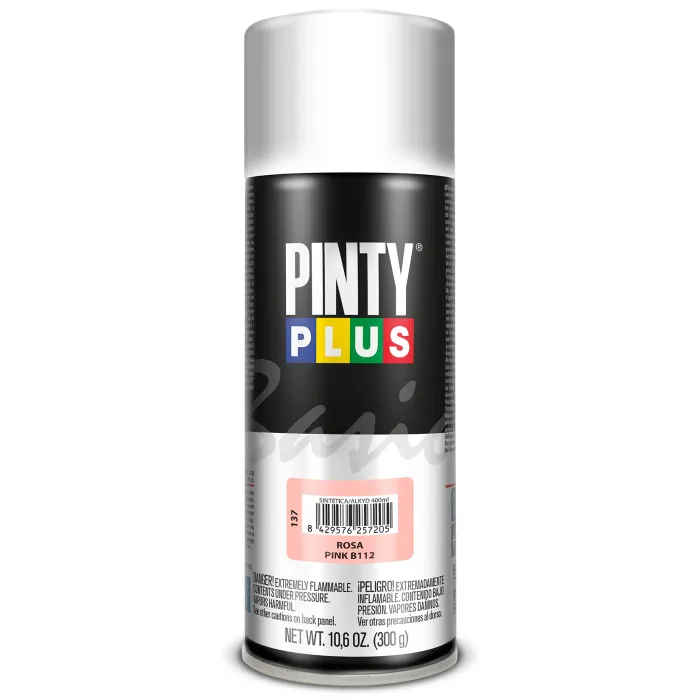 Spray Pintyplus Basic brillante y satinado, 400 ml, Rosa B112