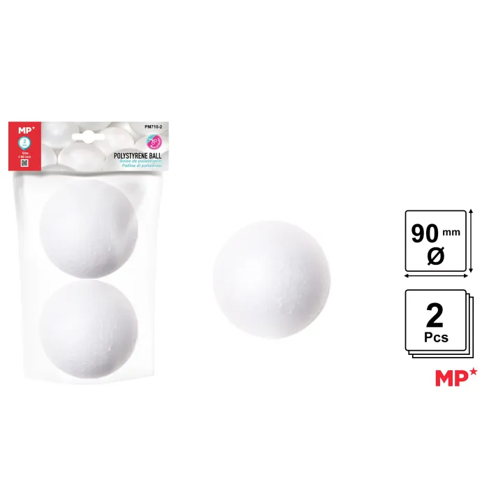 Bolas de Poliestireno, 90 mm 2U