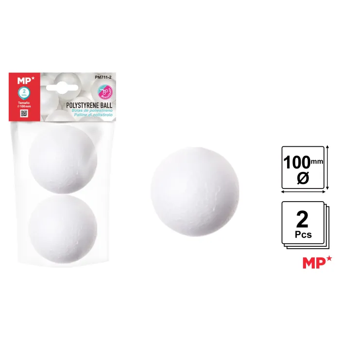 Bolas de Poliestireno, 100 mm 2U