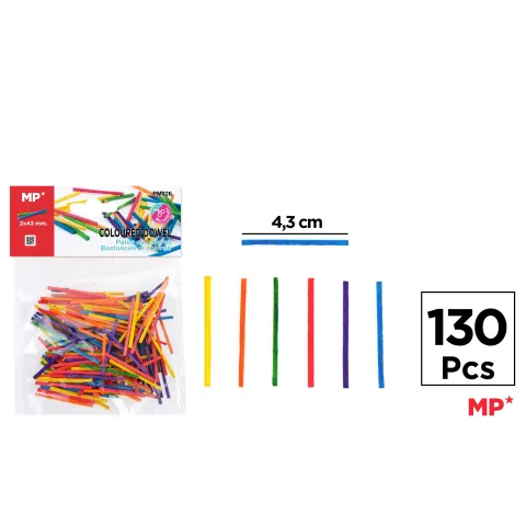 Palitos de Colores 43mm 130pcs - MP