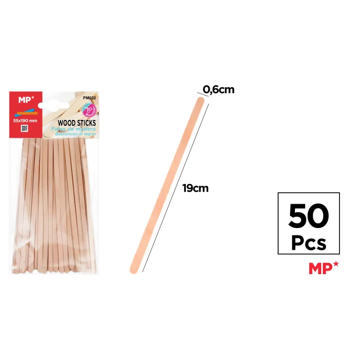 Palos de Madera 60×190mm 50pcs MP