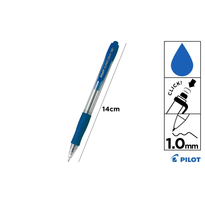 Bolígrafo Super Grip 1mm Pilot