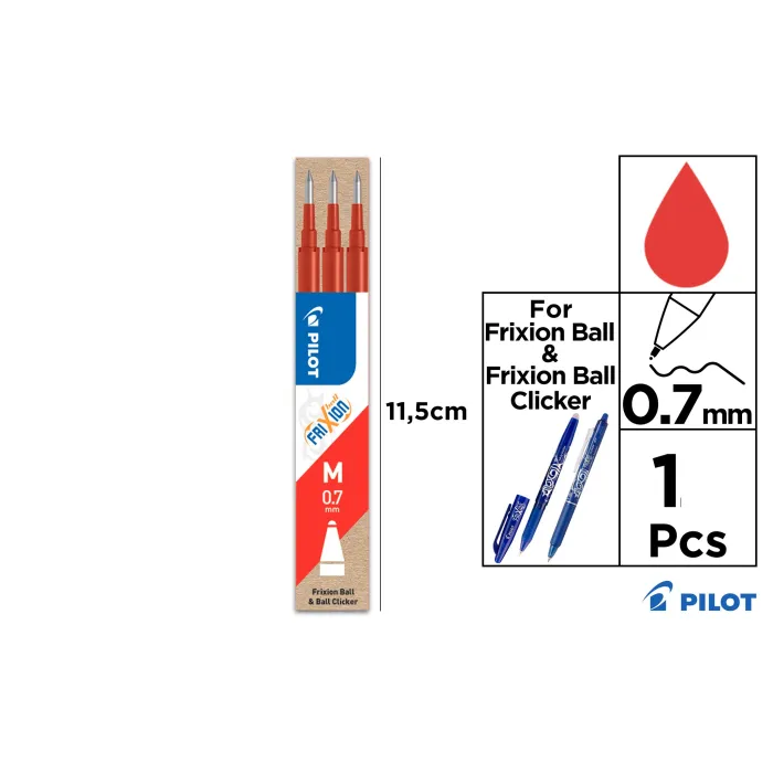 Recambio Frixion 0,7 mm - Pilot, Rojo