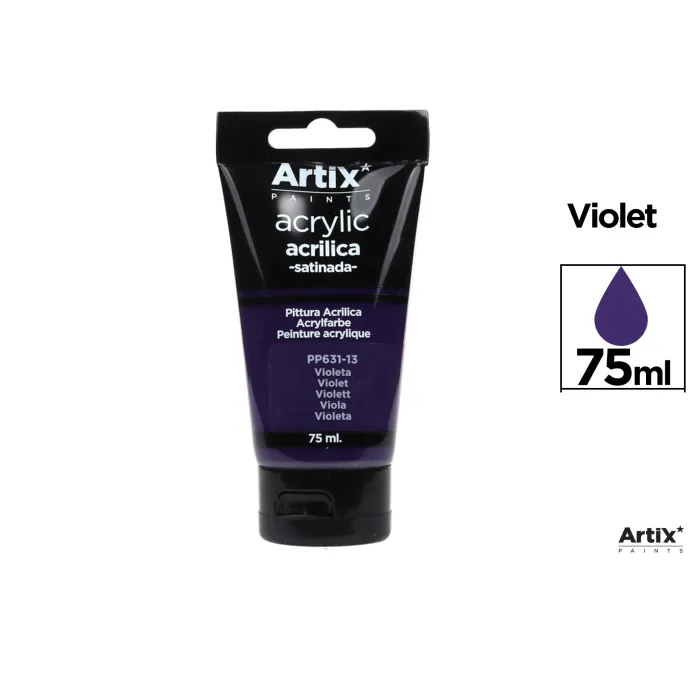 Pintura acrílica, 75 ml, Violeta