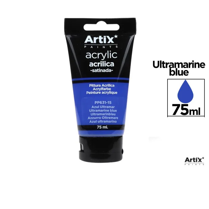 Pintura acrílica, 75 ml, Azul marino