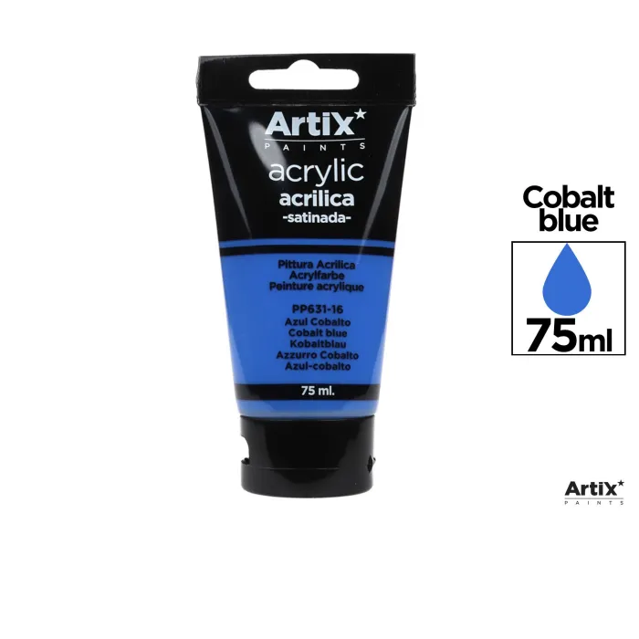 Pintura acrílica, 75 ml, Azul cobalto