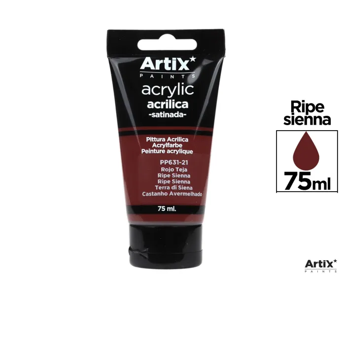 Pintura acrílica, 75 ml, Siena