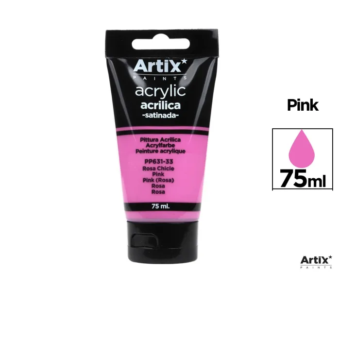 Pintura acrílica, 75 ml, Rosa magenta