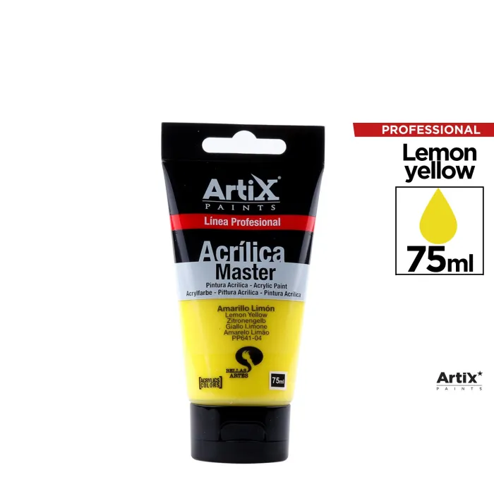 Pintura acrílica Expert, 75 ml, Amarillo limón