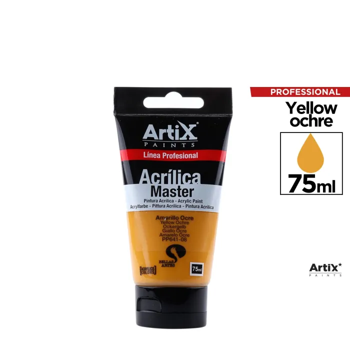 Pintura acrílica Expert, 75 ml, Amarillo ocre