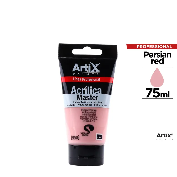 Pintura acrílica Expert, 75 ml, Rojo persa