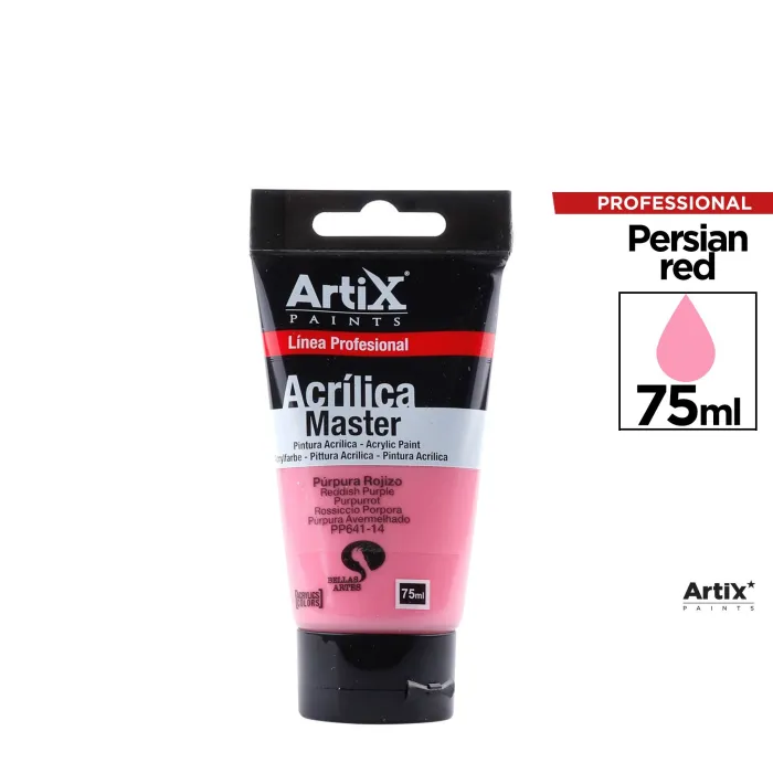 Pintura acrílica Expert, 75 ml, Púrpura rojizo