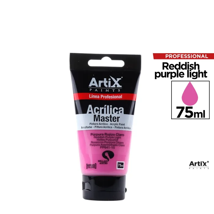 Pintura acrílica Expert, 75 ml, Púrpura rojizo claro