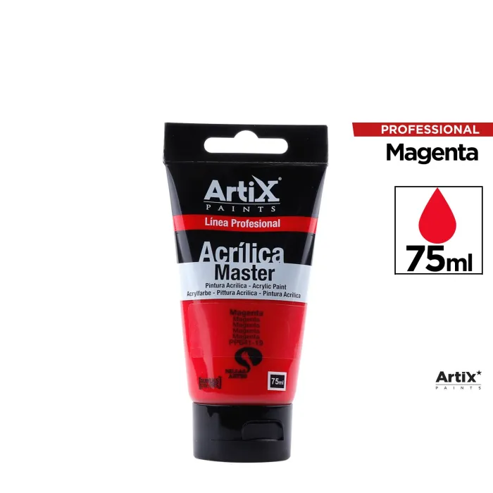 Pintura acrílica Expert, 75 ml, Magenta