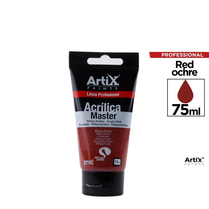 Pintura acrílica Expert, 75 ml, Ocre rojo