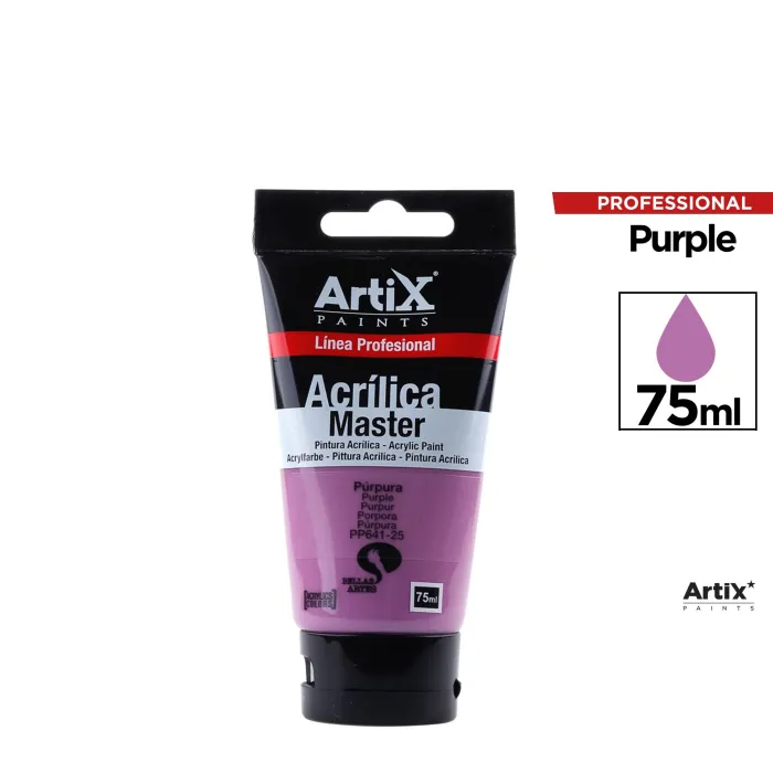 Pintura acrílica Expert, 75 ml, Púrpura