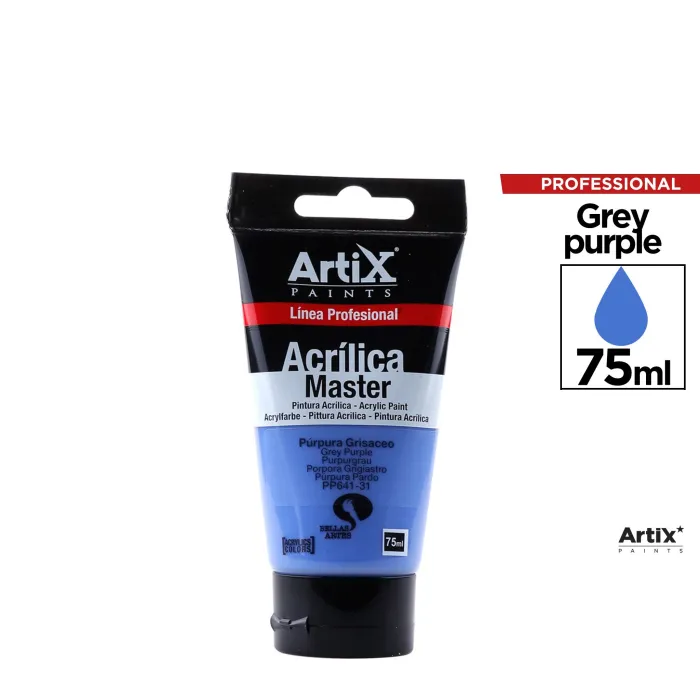 Pintura acrílica Expert, 75 ml, Morado grisáceo