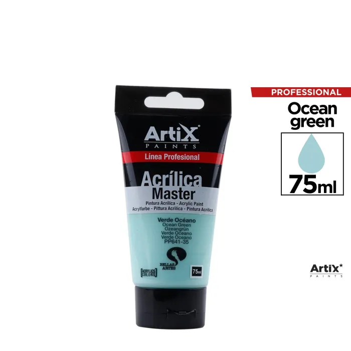 Pintura acrílica Expert, 75 ml, Verde océano
