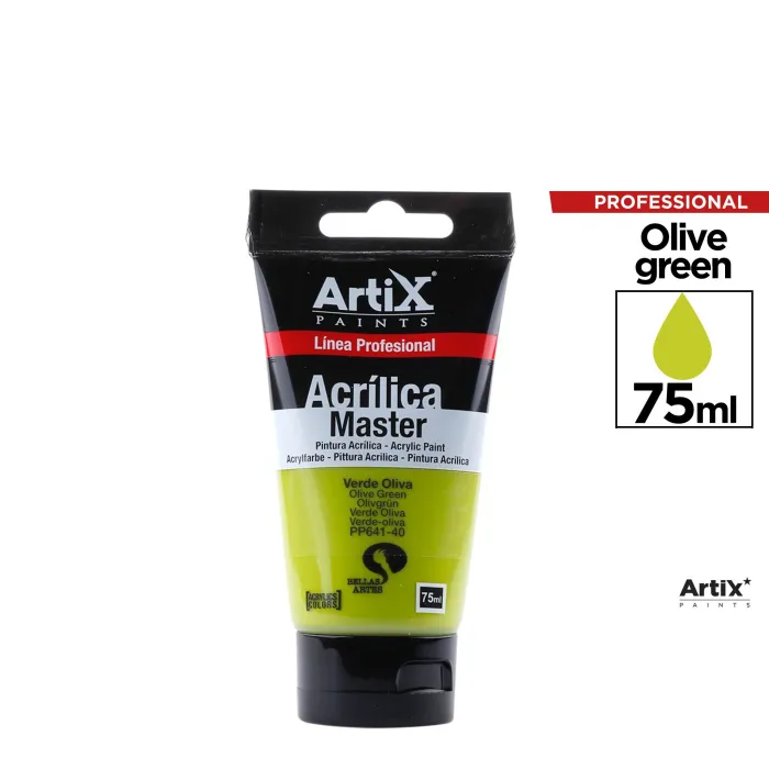 Pintura acrílica Expert, 75 ml, Verde oliva
