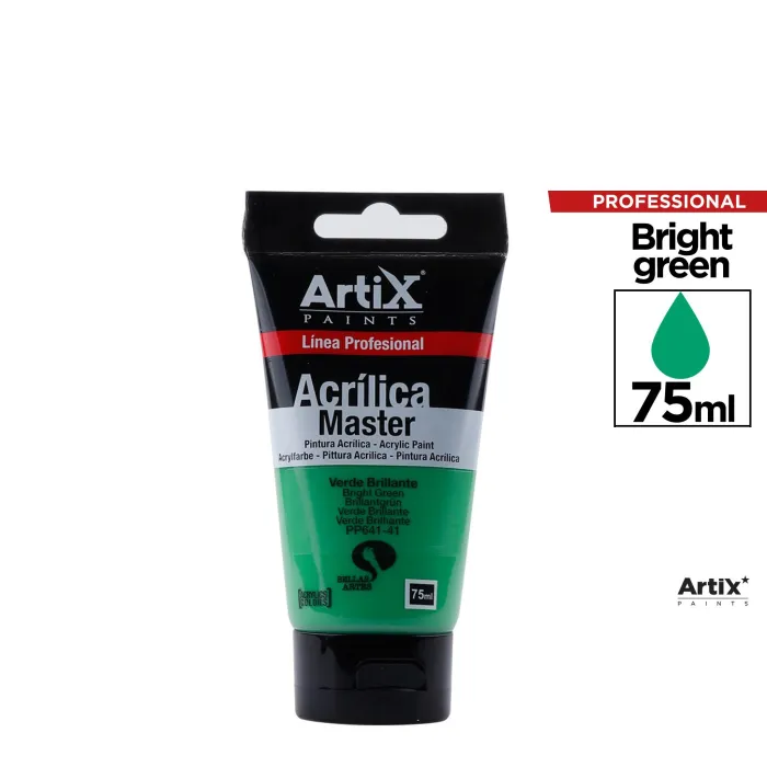 Pintura acrílica Expert, 75 ml, Verde brillante