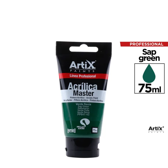 Pintura acrílica Expert, 75 ml, Verde siena