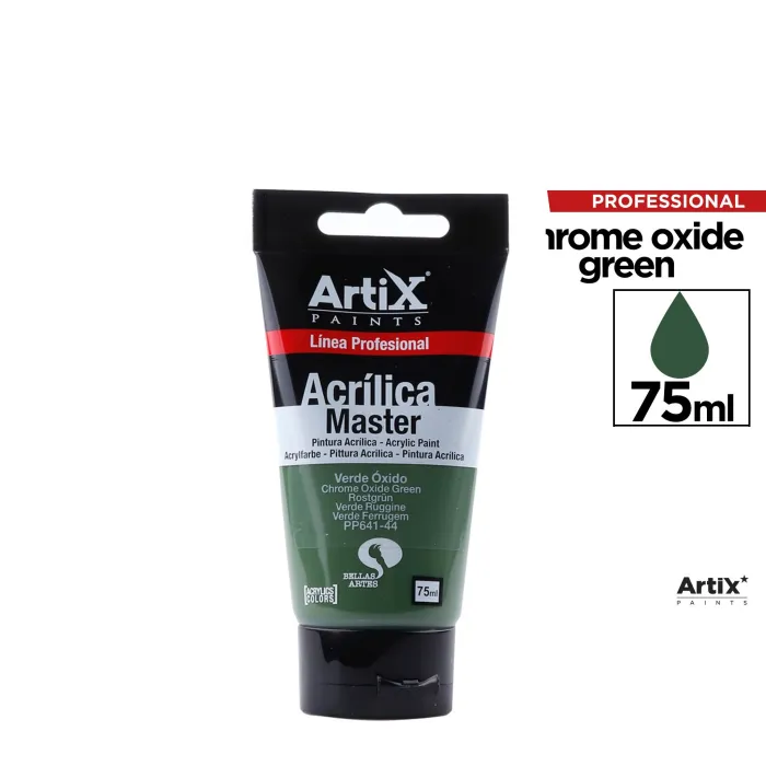 Pintura acrílica Expert, 75 ml, Verde óxido de cromo