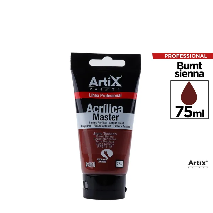 Pintura acrílica Expert, 75 ml, Siena tostada
