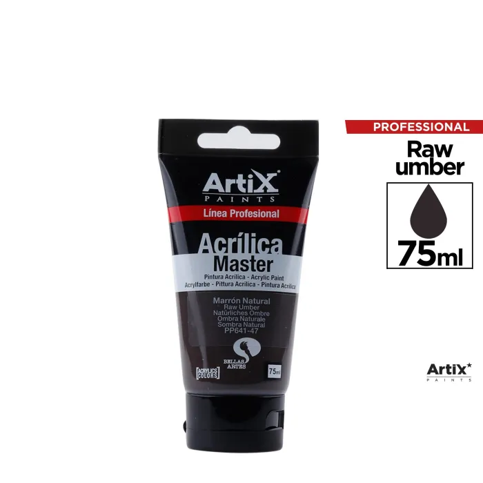 Pintura acrílica Expert, 75 ml, Marrón natural