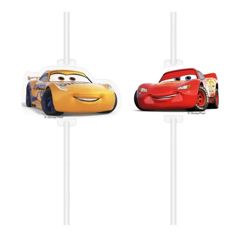 Pajitas de Papel Cars 3 - Paquete de 4 Unidades