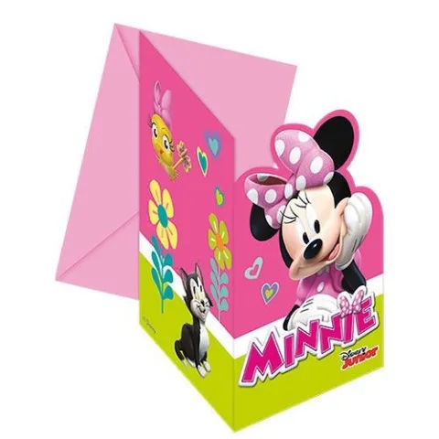 Tarjetas de Invitación Minnie Happy Helpers - Paquete de 6 Unidades