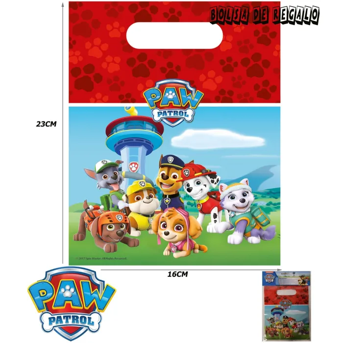 Bolsa de Regalo Paw Patrol Ready for Action Paquete de 6 Unidades