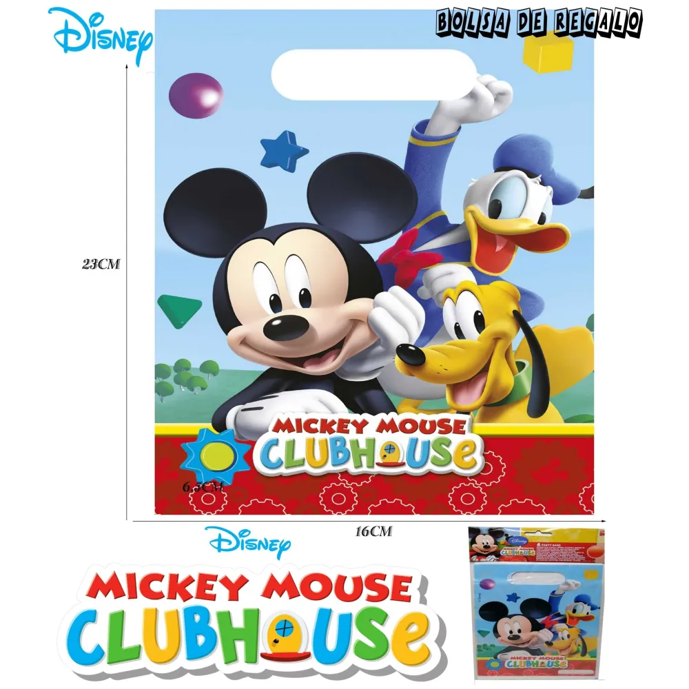 Bolsa de Regalo Playful Mickey Paquete de 6 Unidades