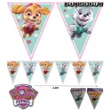 Banderín de Plástico Paw Patrol Skye y Everest 2.3m