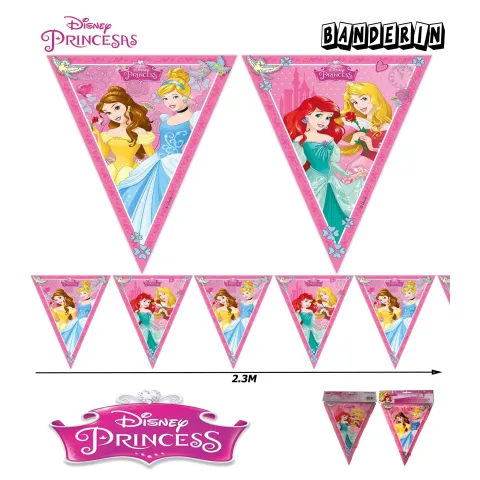 Banderín de Plástico Princesa - 2.3m