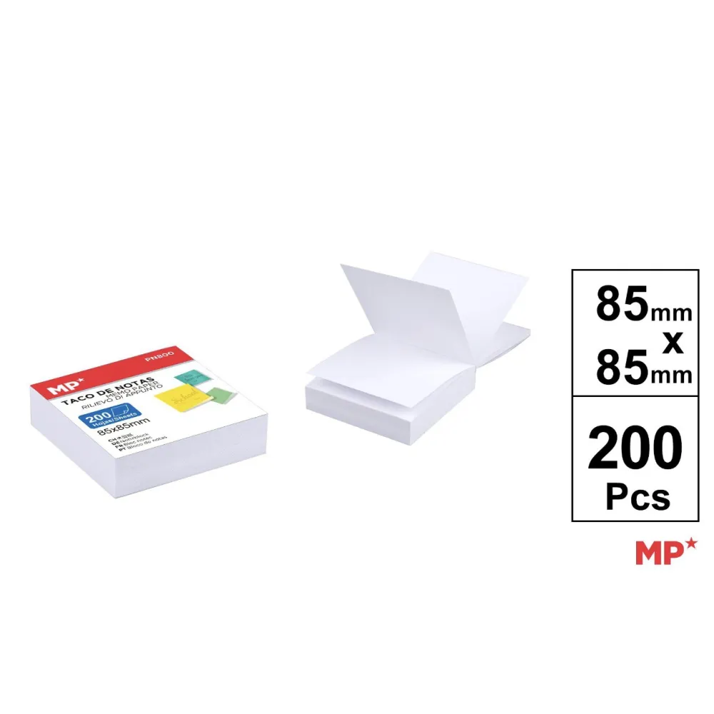Taco de Notas Adhesivas Color Surtido 200h 85x85mm MP