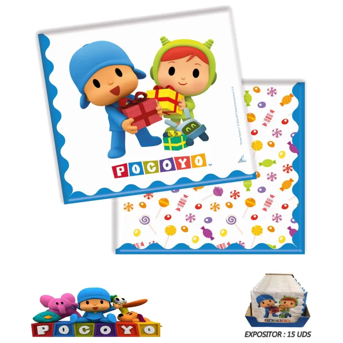 Servilletas de Papel Pocoyo y Nina 33x33cm