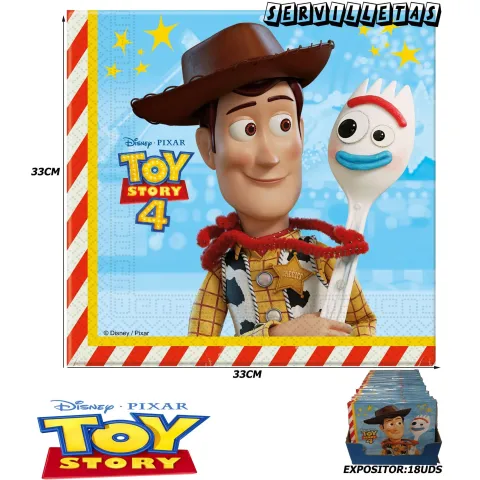 Servilletas de Papel 2 Capas Toy Story 4 - Paquete de 20