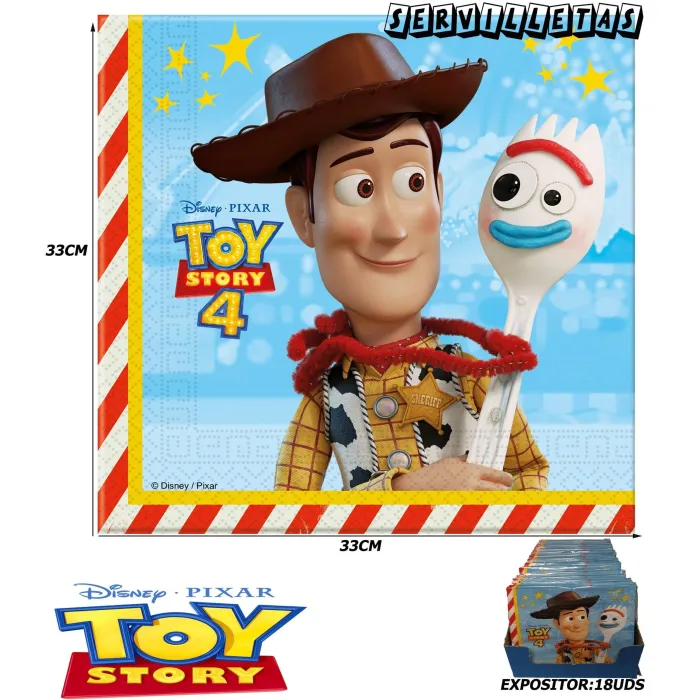 Servilletas de Papel 2 Capas Toy Story 4 Paquete de 20