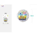 Globo Mylar con Temática de Pastel Feliz Cumpleaños 45cm - PartyGO