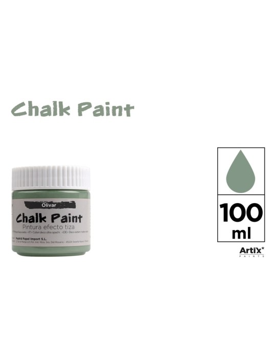 Pintura efecto tiza Artix, 100 ml, Verde oliva