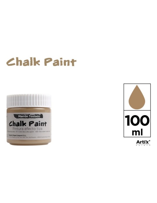 Pintura efecto tiza Artix, 100 ml, Marrón tostado