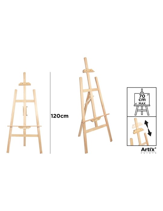 Caballete de madera Artix 120 cm