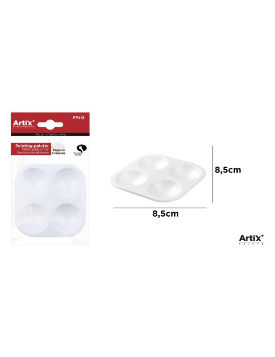 Pack de 6 paletas Artix de 4 huecos 8,5 × 8,5 cm