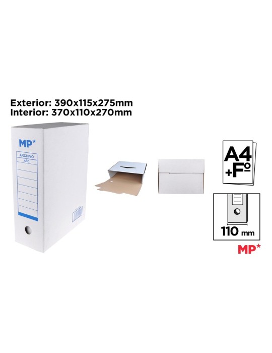 Pack de 13 cajas de archivo definitivo Fº prolongado